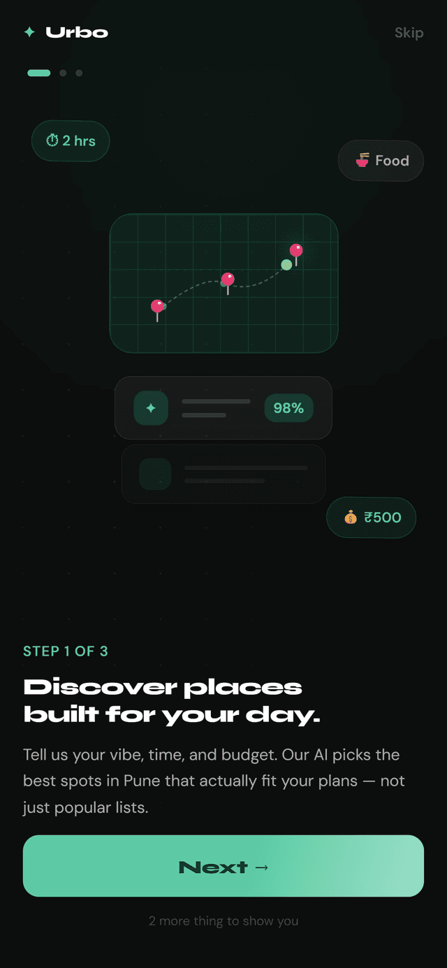 Urbo — a look inside screenshot